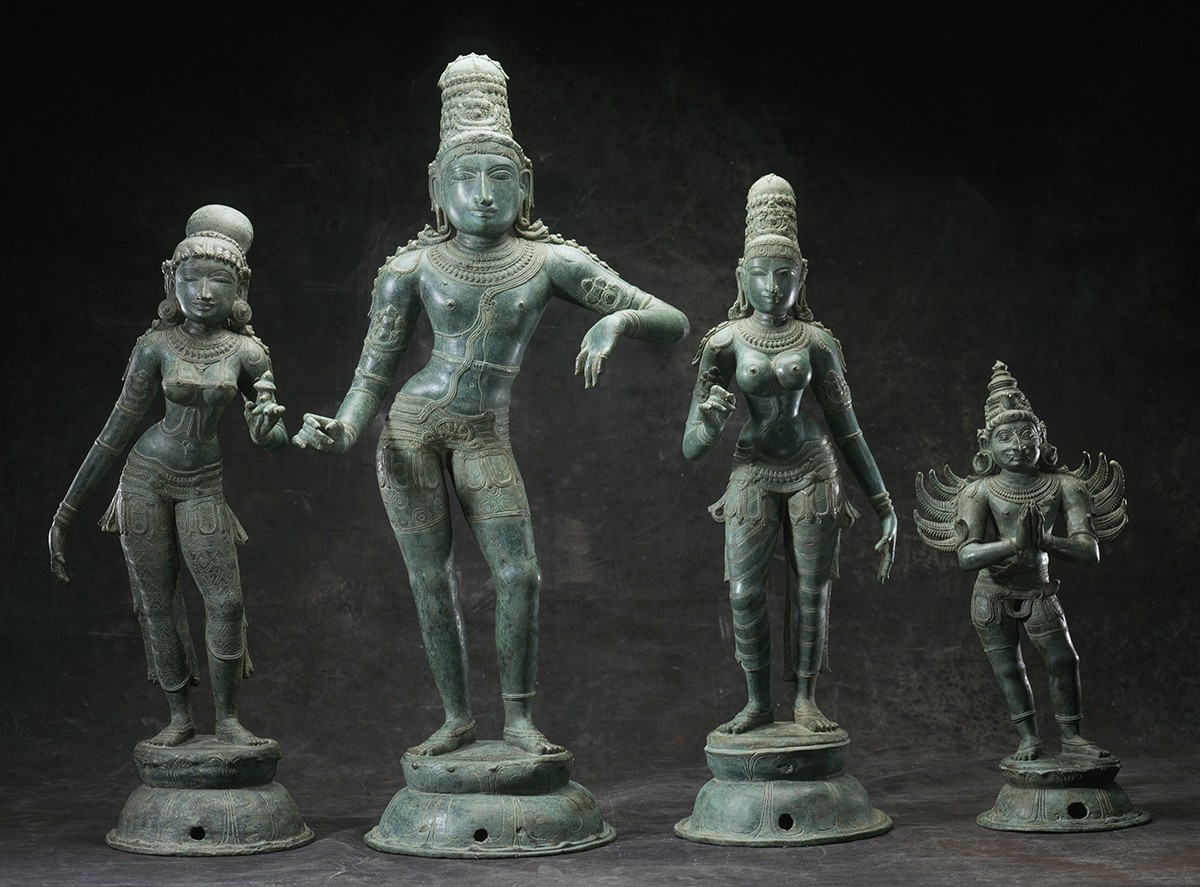 Krishna, Rukmini, Satyabhama, Garuda, avatar di Visnhu